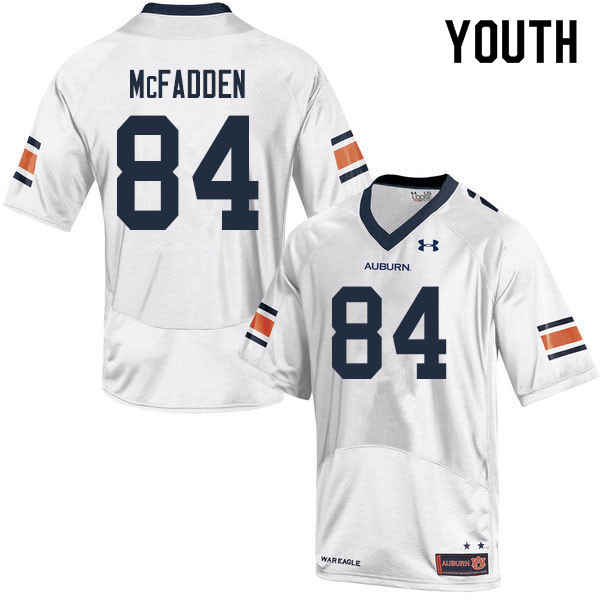 Youth #84 Jackson McFadden Auburn Tigers College Football Jerseys Sale-White - Click Image to Close